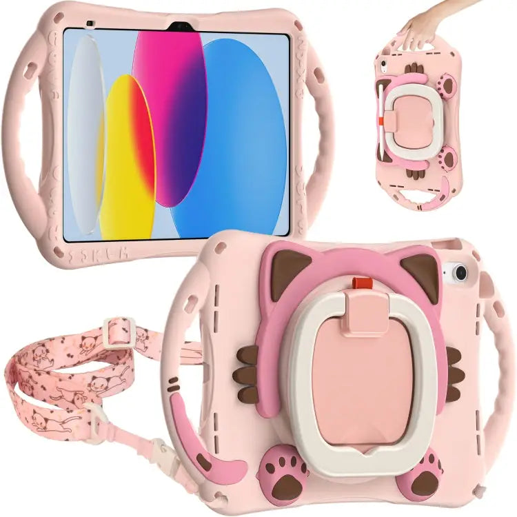 Cute Cat King Kids Shockproof EVA Tablet Case For iPad 10th Gen 10.9 2022 - Apple Accessories