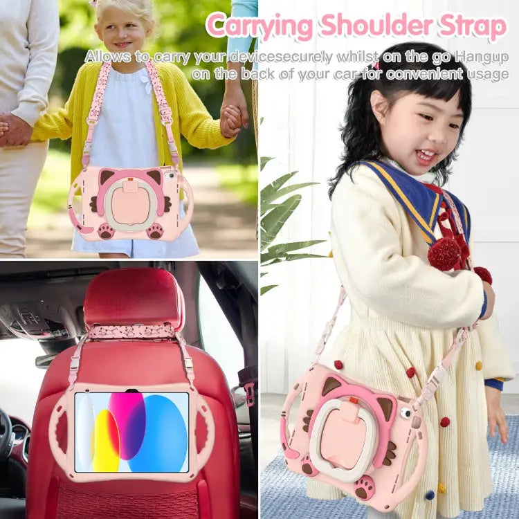Cute Cat King Kids Shockproof EVA Tablet Case For iPad 10th Gen 10.9 2022 - Apple Accessories