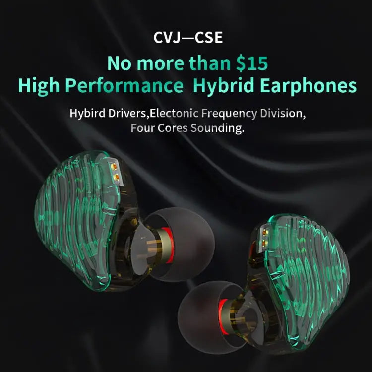 CVJ-CSE Ring Iron Hybrid Music Running Sports In-Ear Wired Headphone With Mic Without Mic - Apple Accessories