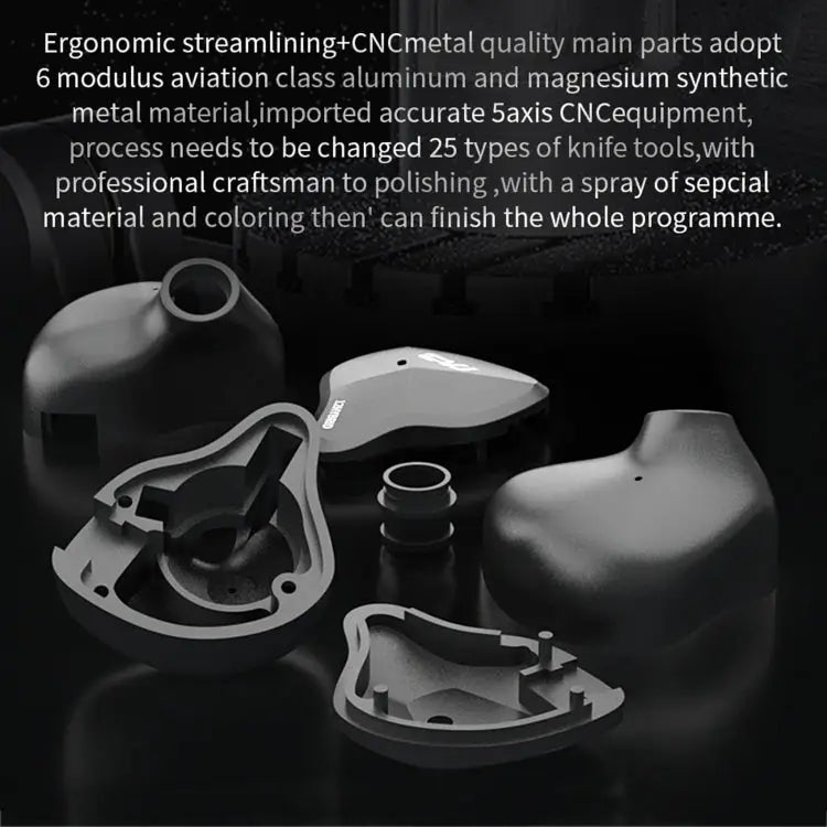 CVJ-CSN In-Ear Dual Magnetic Circuit Dynamic HIFI Wired Earphone With Mic Without Mic - Apple Accessories