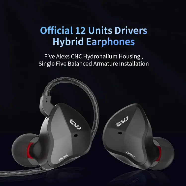 CVJ-CSN In-Ear Dual Magnetic Circuit Dynamic HIFI Wired Earphone With Mic Without Mic - Apple Accessories