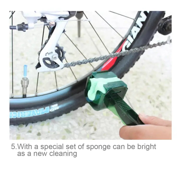 CYLION Multifunctional Quick Wash Brushes Tool kits Chain Cleaner for Bicycle 5 - 5