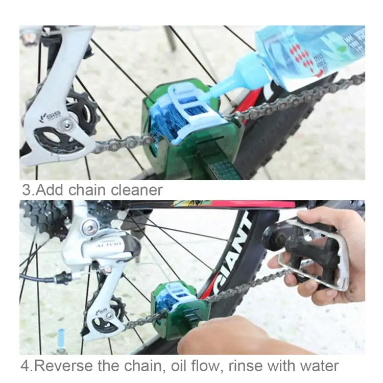 CYLION Multifunctional Quick Wash Brushes Tool kits Chain Cleaner for Bicycle 5 - 5