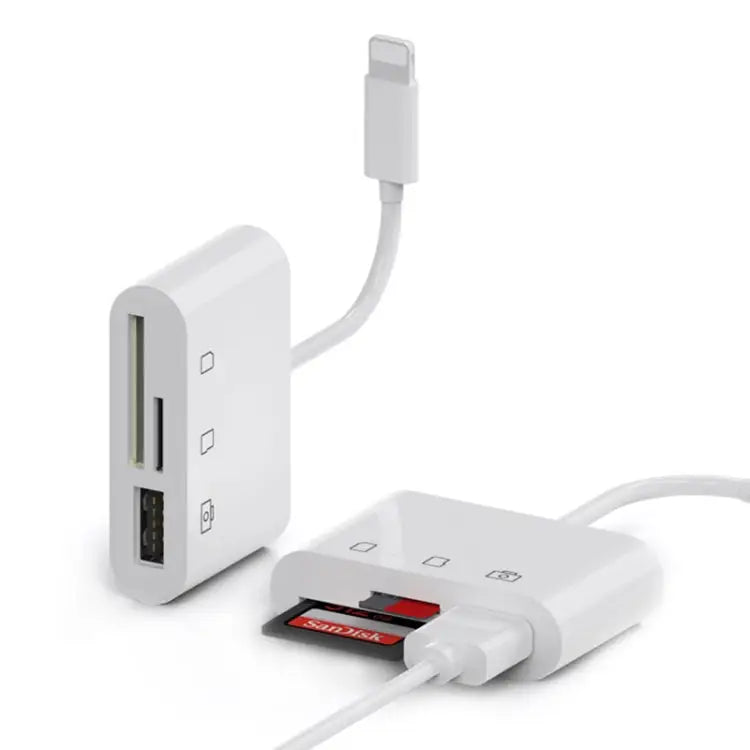 D-168 3 In 1 8 Pin OTG High-speed Card Reader D-168 - D-168