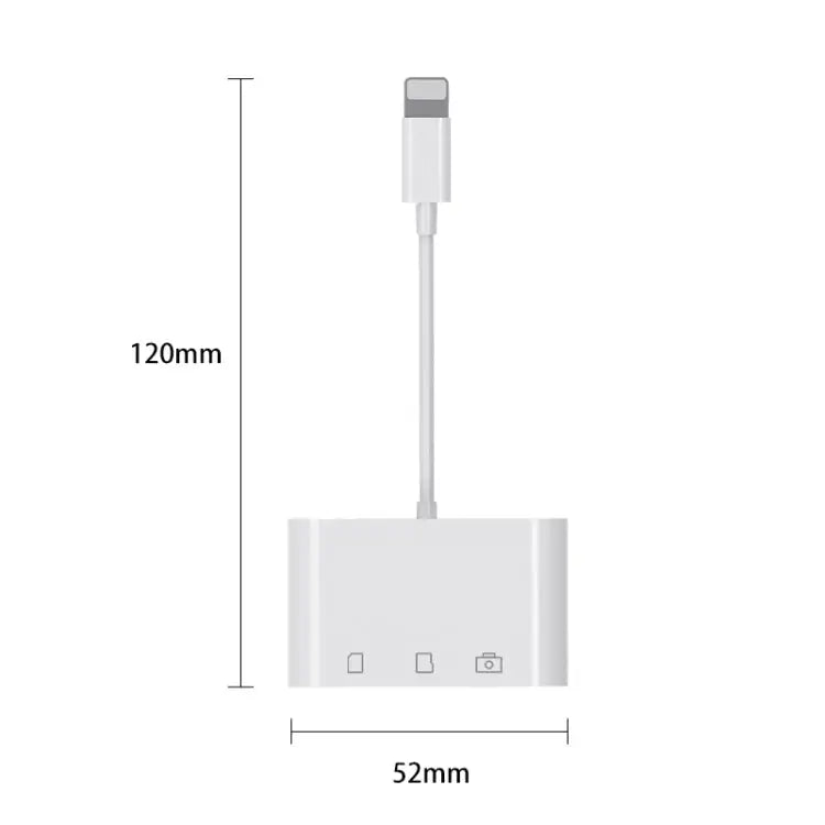 D-168 3 In 1 8 Pin OTG High-speed Card Reader D-168 - D-168