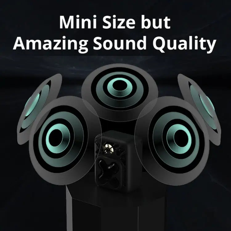D Monster D16 Portable HiFi Bluetooth 5.3 Speaker Support TF Card - White - Apple Accessories
