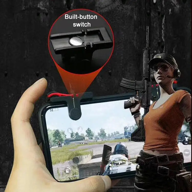 D9 1 Pair Mobile Phone Gaming Handle L / R Shooter PUBG Game Controller D9 - D9