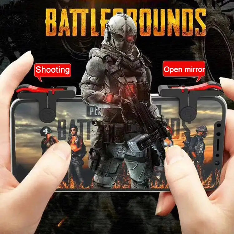 D9 1 Pair Mobile Phone Gaming Handle L / R Shooter PUBG Game Controller D9 - D9