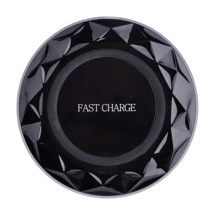 DC5V Input Diamond Qi Standard Fast Charging Wireless Charger Cable Length: 1m