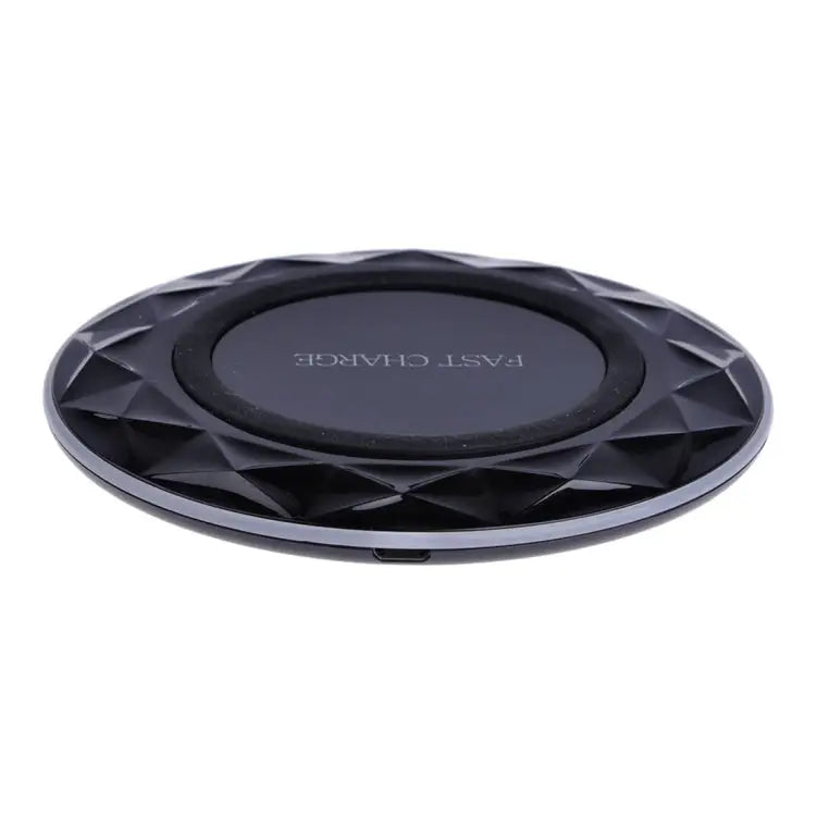 DC5V Input Diamond Qi Standard Fast Charging Wireless Charger Cable Length: 1m