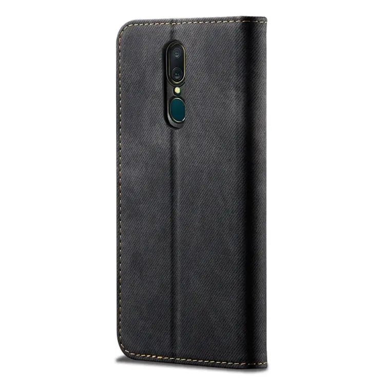 Denim Texture Casual Style Horizontal Flip Leather Case with Holder & Card Slots & Wallet For OPPO A9 / F11 For OPPO