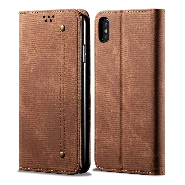 Denim Texture Casual Style Horizontal Flip Leather Case with Holder & Card Slots & Wallet For iPhone 7 Plus / 8 Plus