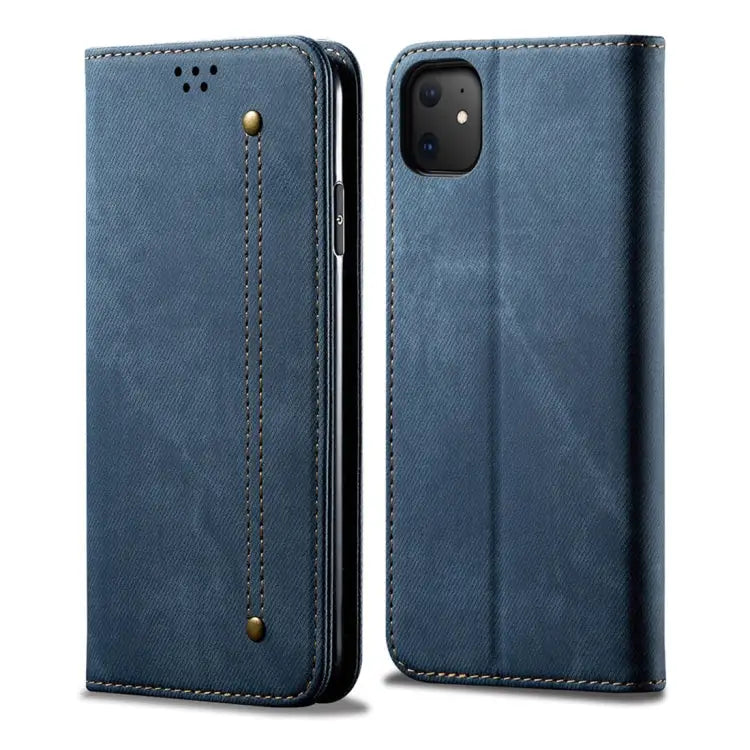 Denim Texture Casual Style Horizontal Flip Leather Case with Holder & Card Slots & Wallet For iPhone 7 Plus / 8 Plus