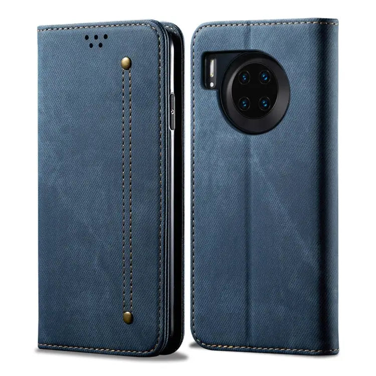 Denim Texture Casual Style Horizontal Flip Leather Case with Holder & Card Slots & Wallet For OPPO A9 / F11 For OPPO