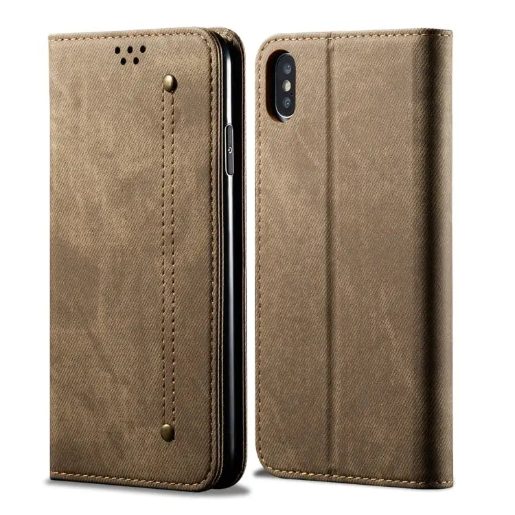 Denim Texture Casual Style Horizontal Flip Leather Case with Holder & Card Slots & Wallet For iPhone 7 Plus / 8 Plus