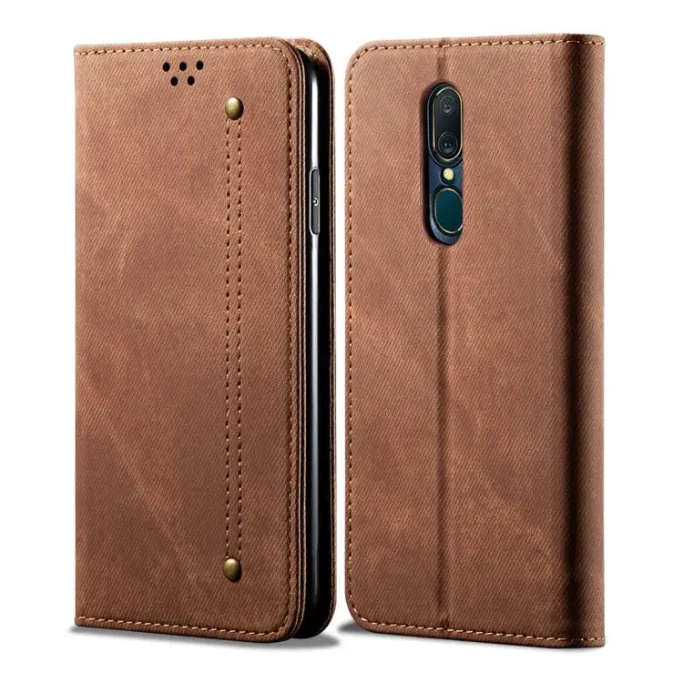 Denim Texture Casual Style Horizontal Flip Leather Case with Holder & Card Slots & Wallet For OPPO A9 / F11 For OPPO