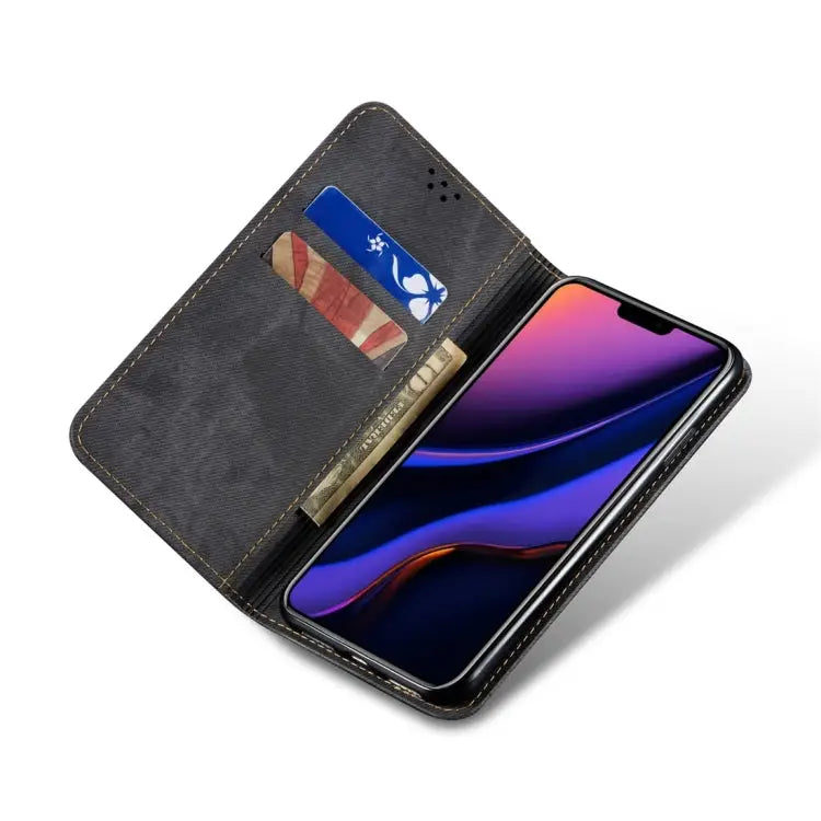 Denim Texture Casual Style Horizontal Flip Leather Case with Holder & Card Slots & Wallet For iPhone 7 Plus / 8 Plus