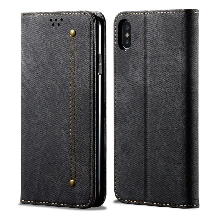 Denim Texture Casual Style Horizontal Flip Leather Case with Holder & Card Slots & Wallet For iPhone 7 Plus / 8 Plus