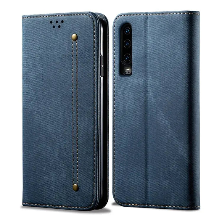 Denim Texture Casual Style Horizontal Flip Leather Case with Holder & Card Slots & Wallet For OPPO A9 / F11 For OPPO