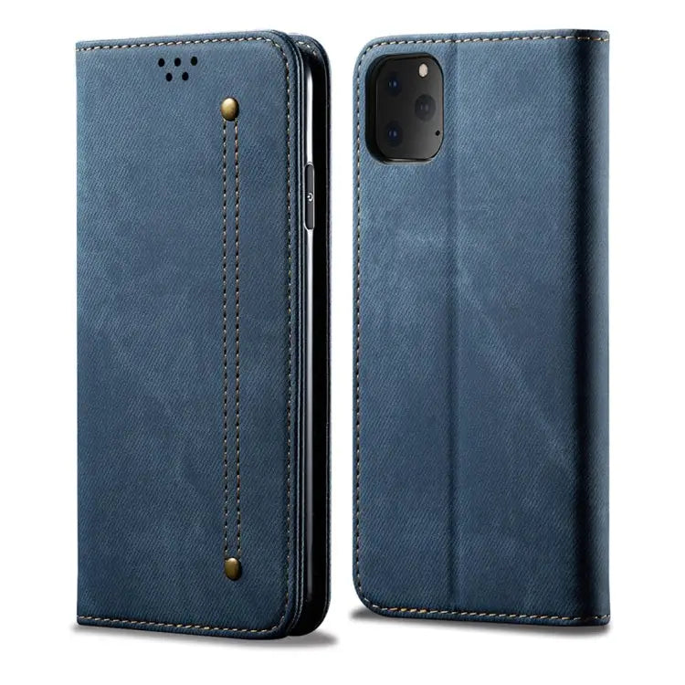 Denim Texture Casual Style Horizontal Flip Leather Case with Holder & Card Slots & Wallet For iPhone 7 Plus / 8 Plus