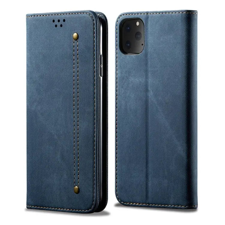 Denim Texture Casual Style Horizontal Flip Leather Case with Holder & Card Slots & Wallet For iPhone 7 Plus / 8 Plus