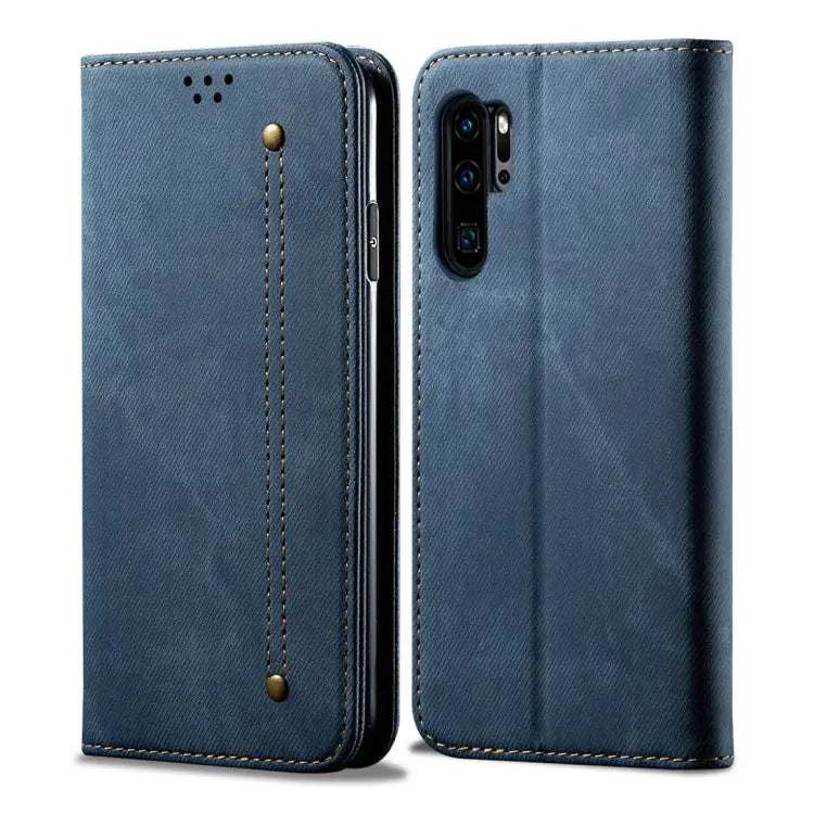 Denim Texture Casual Style Horizontal Flip Leather Case with Holder & Card Slots & Wallet For OPPO A9 / F11 For OPPO