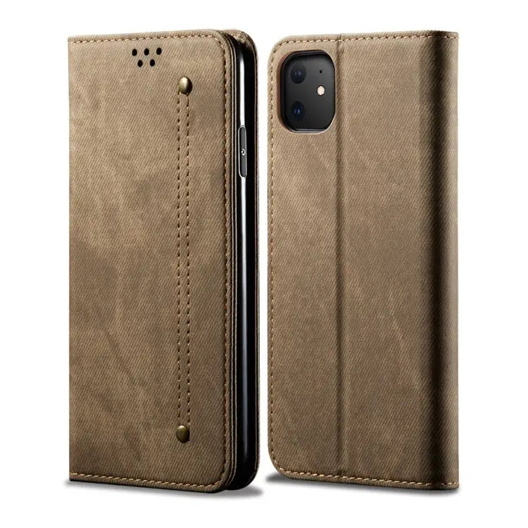 Denim Texture Casual Style Horizontal Flip Leather Case with Holder & Card Slots & Wallet For iPhone 7 Plus / 8 Plus