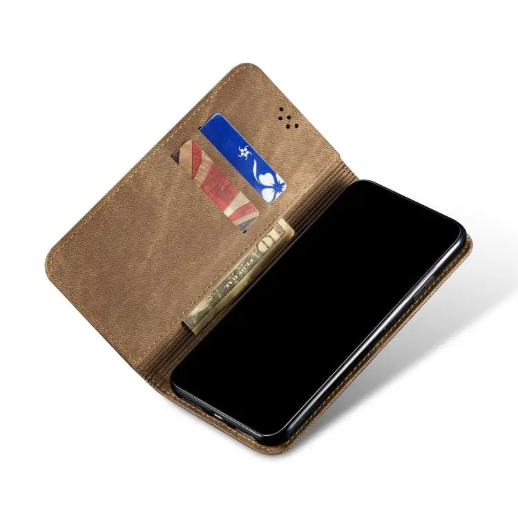 Denim Texture Casual Style Horizontal Flip Leather Case with Holder & Card Slots & Wallet For iPhone 13 For iPhone 13