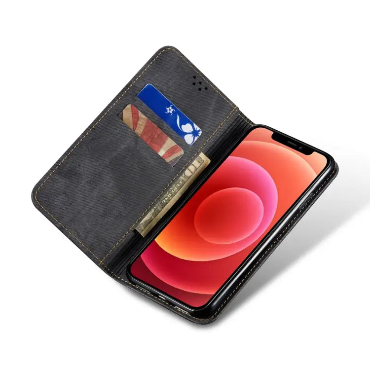 Denim Texture Casual Style Leather Phone Case For iPhone 14 For iPhone 14 Plus For iPhone 14 Pro For iPhone 14 Pro Max