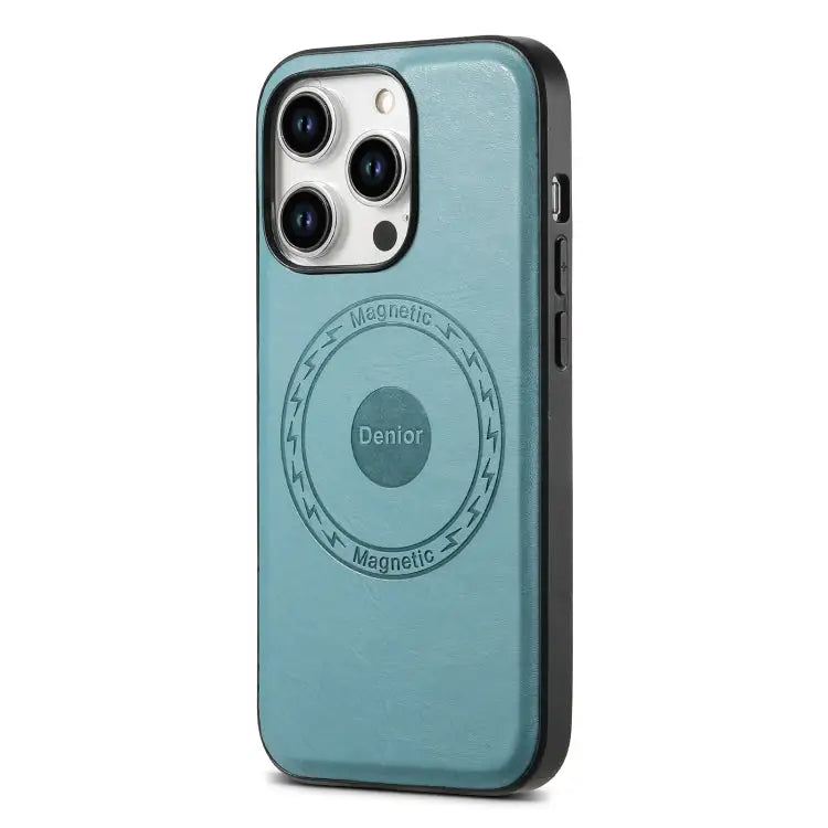 Denior Cowhide Texture Leather MagSafe Phone Case For iPhone 15 Plus For iPhone 15 For iPhone 14 Plus For iPhone 14/13