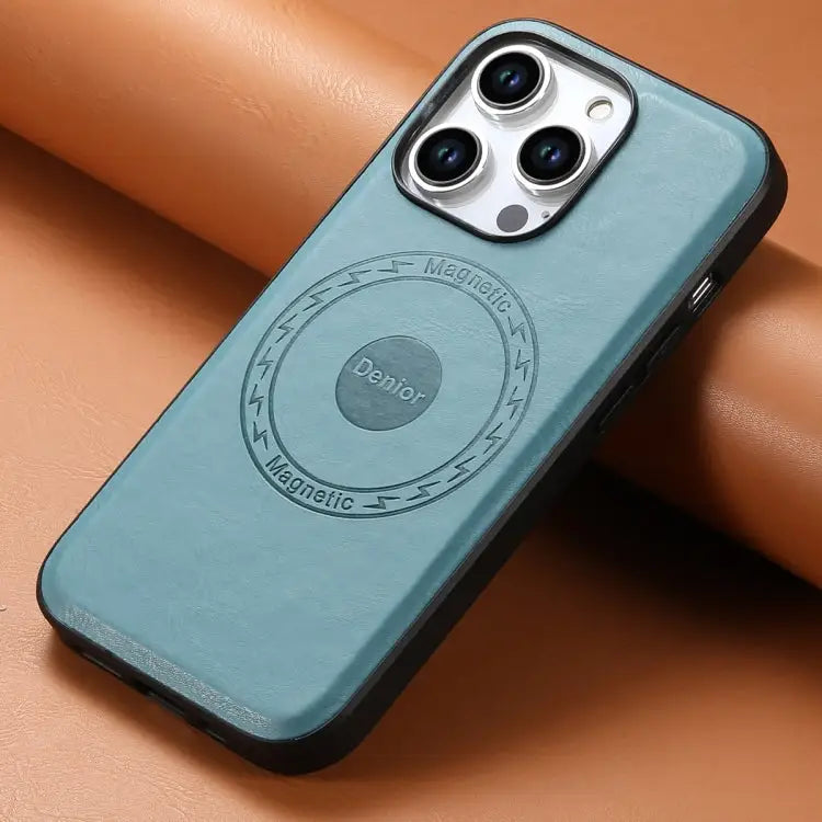 Denior Cowhide Texture Leather MagSafe Phone Case For iPhone 15 Plus For iPhone 15 For iPhone 14 Plus For iPhone 14/13