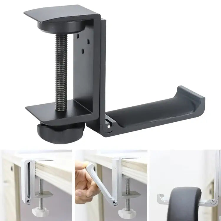 Desktop Lock Clip Type Metal Foldable Headset Stand Display Hanger Desktop Lock Clip Type - Desktop Lock Clip Type