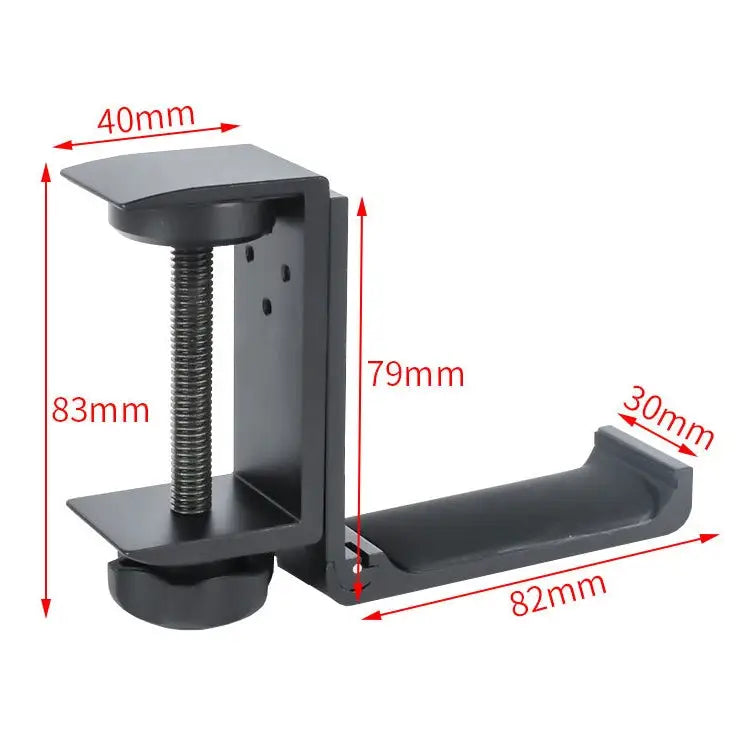 Desktop Lock Clip Type Metal Foldable Headset Stand Display Hanger Desktop Lock Clip Type