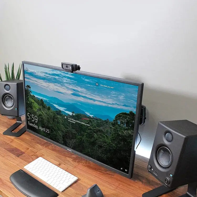 Desktop Stand For Desktop Speakers Audio Monitor Black - Black