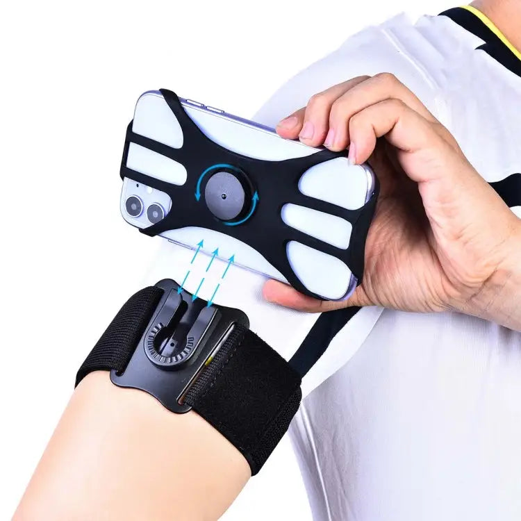 Detachable Rotating Arm Wristband Sports Mobile Phone Case Suitable For 4.5-7 Inch Mobile Phones 2 In 1 - 2 In 1