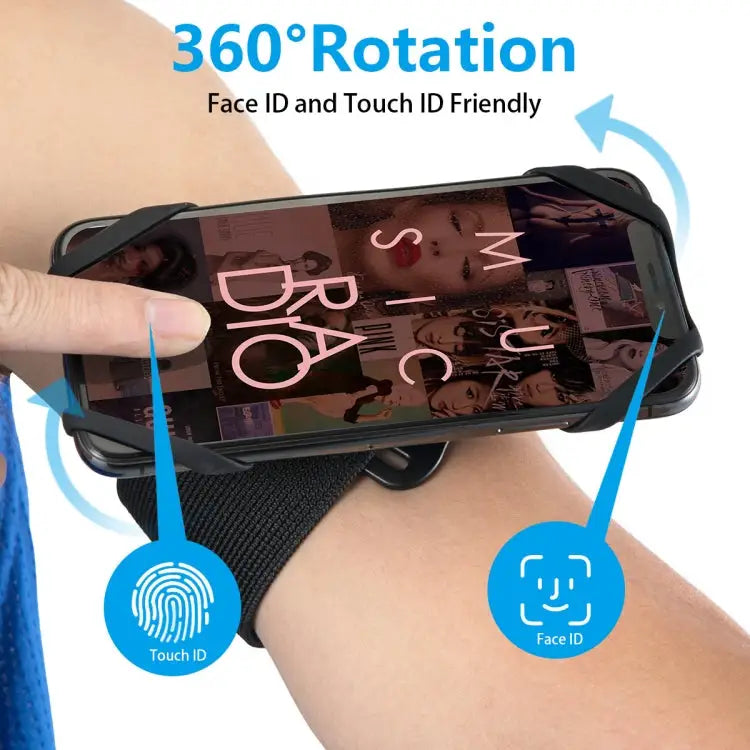 Detachable Rotating Arm Wristband Sports Mobile Phone Case Suitable For 4.5-7 Inch Mobile Phones 2 In 1 - 2 In 1
