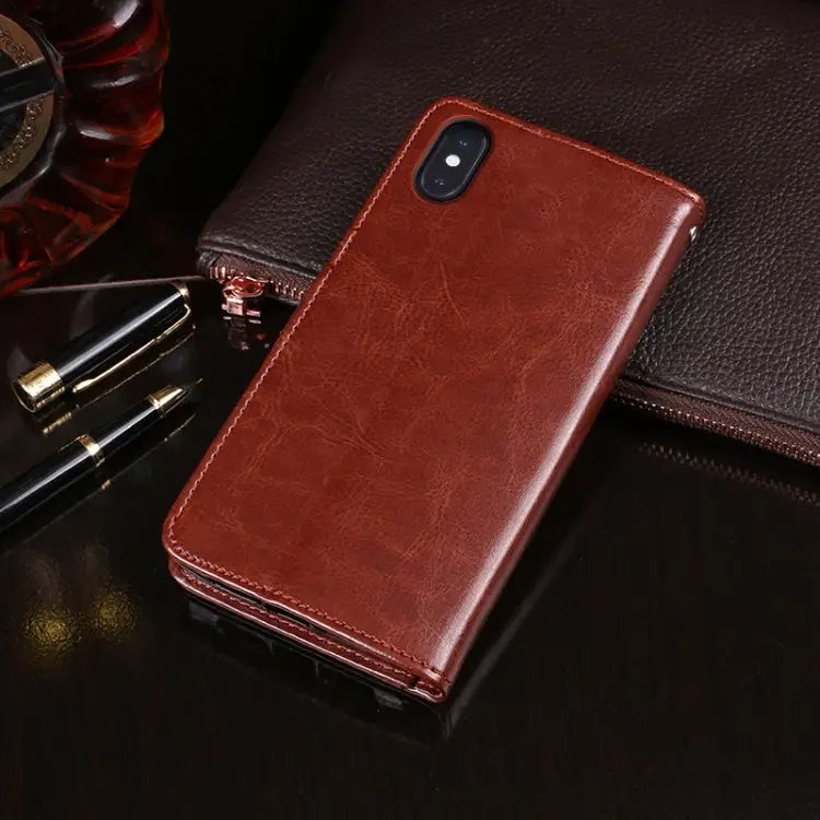 dewei Crazy Horse Texture Horizontal Flip Leather Case with Holder & Card Slots & Wallet For iPhone XS - Apple