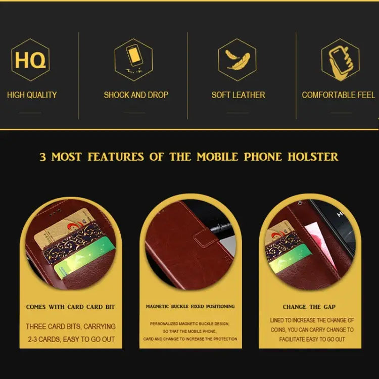 dewei Crazy Horse Texture Horizontal Flip Leather Case with Holder & Card Slots & Wallet For iPhone XS - Apple