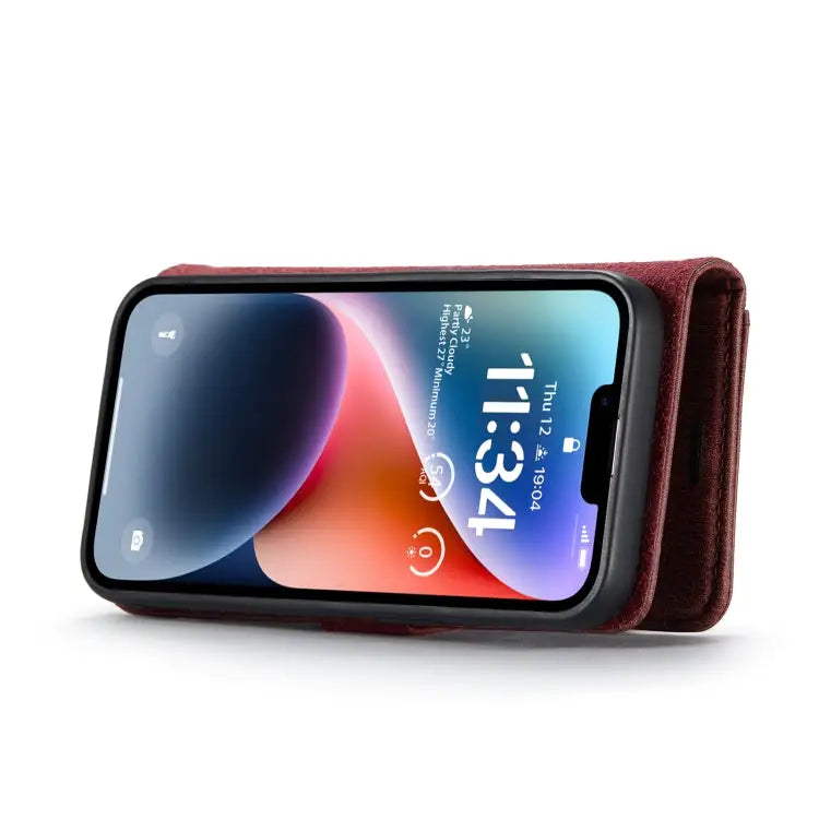 DG.MING Crazy Horse Texture Detachable Magnetic Leather Case For iPhone 14 For iPhone 14 Plus For iPhone 14 Pro