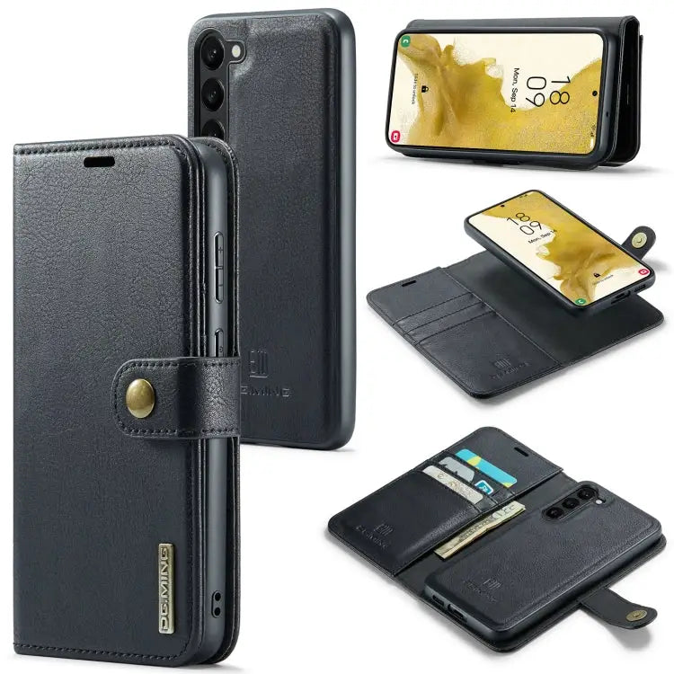 DG.MING Crazy Horse Texture Detachable Magnetic Leather Case For iPhone 12/12 Pro For iPhone 12 Pro Max For Samsung