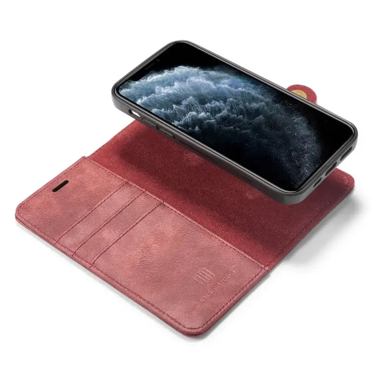 DG.MING Crazy Horse Texture Detachable Magnetic Leather Case For iPhone 12/12 Pro For iPhone 12 Pro Max For Samsung