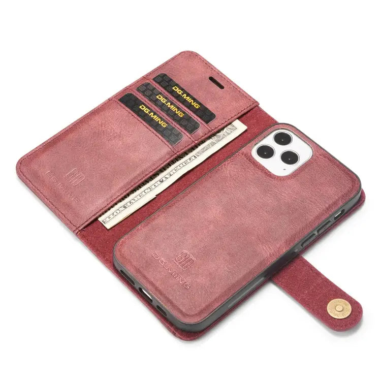 DG.MING Crazy Horse Texture Detachable Magnetic Leather Case For iPhone 12/12 Pro For iPhone 12 Pro Max For Samsung