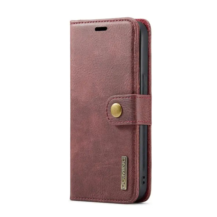 DG.MING Crazy Horse Texture Detachable Magnetic Leather Case For iPhone 14 For iPhone 14 Plus For iPhone 14 Pro