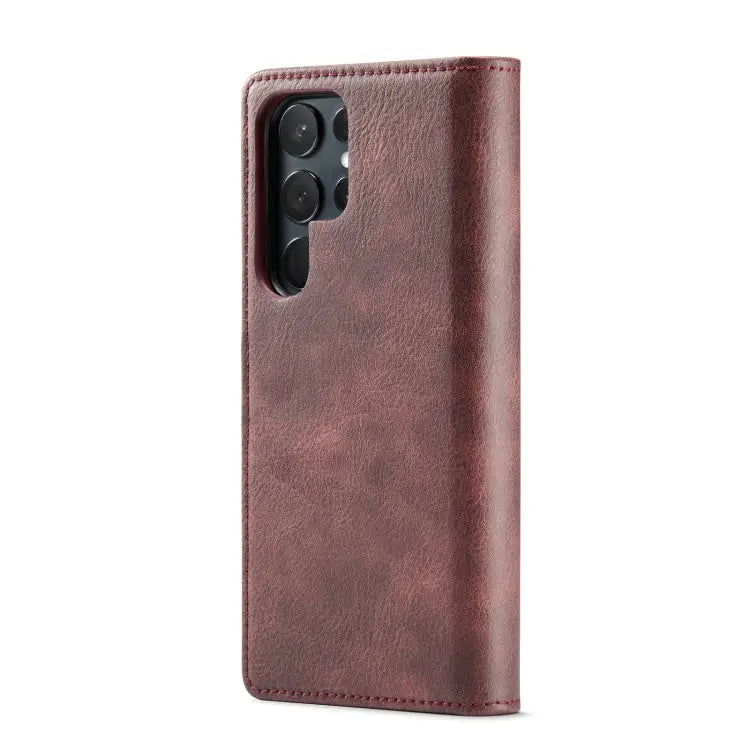 DG.MING Crazy Horse Texture Detachable Magnetic Leather Case For Samsung Galaxy S23 Ultra 5G - Samsung Accessories