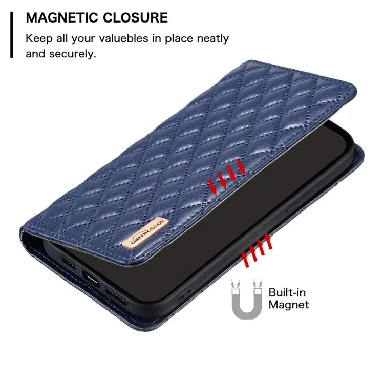 Diamond Lattice Magnetic Leather Flip Phone Case For iPhone 12 / 12 Pro For iPhone 11 Pro Max For iPhone 11 Pro