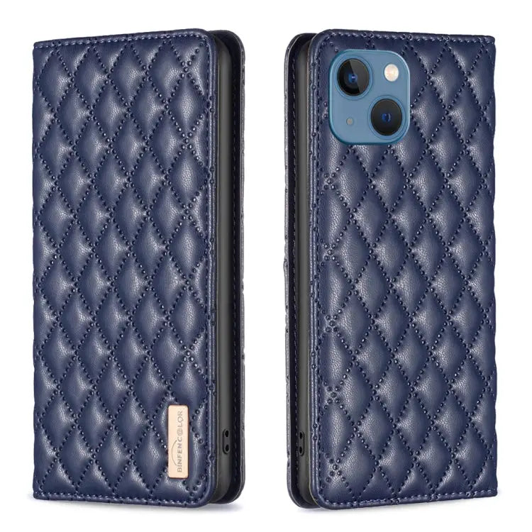 Diamond Lattice Magnetic Leather Flip Phone Case For iPhone 13 Pro Max For iPhone 13 Pro For iPhone 13 For iPhone 12