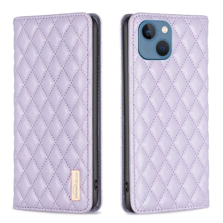 Diamond Lattice Magnetic Leather Flip Phone Case For iPhone 13 Pro Max For iPhone 13 Pro For iPhone 13 For iPhone 12