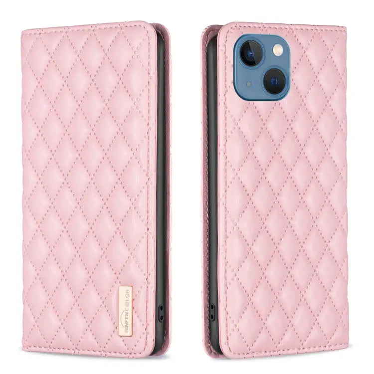 Diamond Lattice Magnetic Leather Flip Phone Case For iPhone 13 Pro Max For iPhone 13 Pro For iPhone 13 For iPhone 12