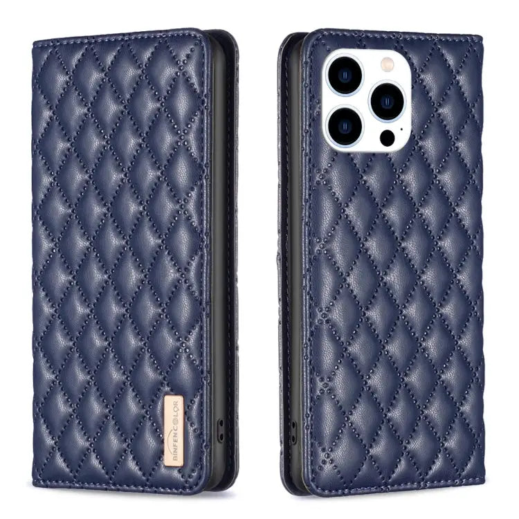 Diamond Lattice Magnetic Leather Flip Phone Case For iPhone 14 Pro Max For iPhone 14 Pro For iPhone 14 Plus For iPhone