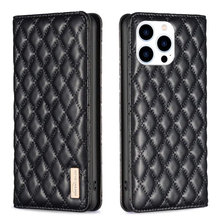 Diamond Lattice Magnetic Leather Flip Phone Case For iPhone 14 Pro Max For iPhone 14 Pro For iPhone 14 Plus For iPhone